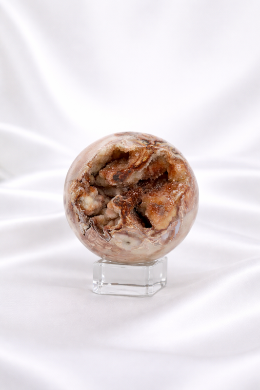Pink Crazy Lace Agate Sphere #39