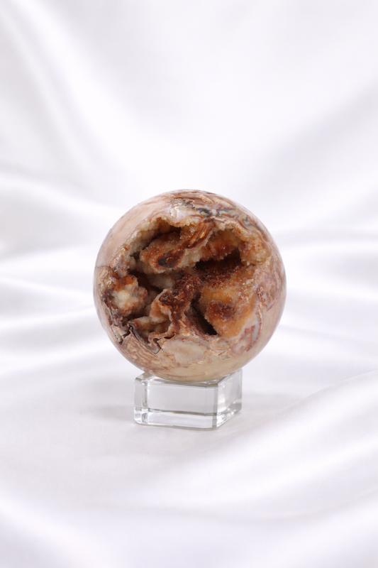 Pink Crazy Lace Agate Sphere #39