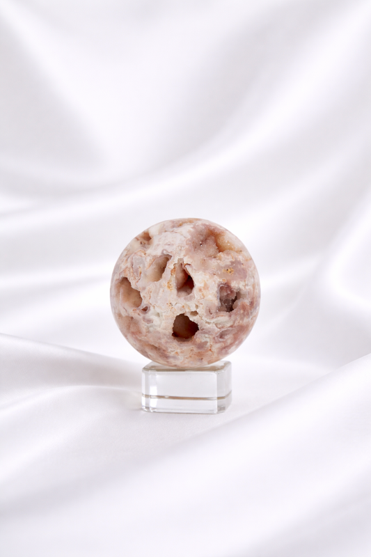 Pink Crazy Lace Agate Sphere #34