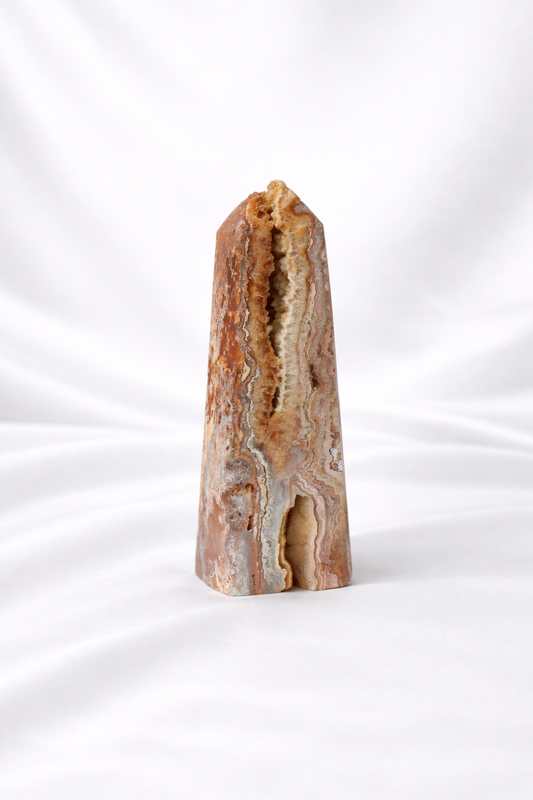 Pink Crazy Lace Agate Tower #21