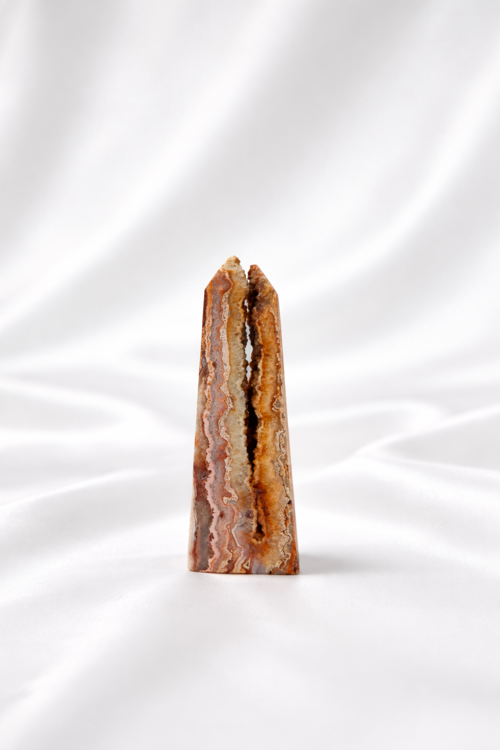 Pink Crazy Lace Agate Tower #21