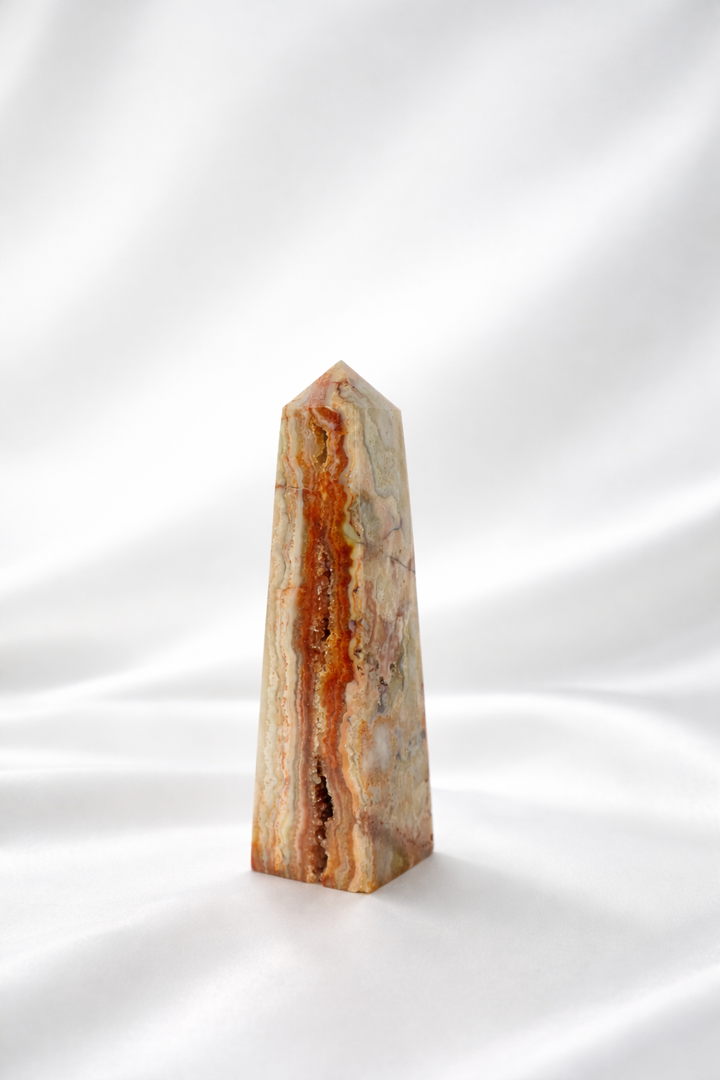 Pink Crazy Lace Agate Tower #22