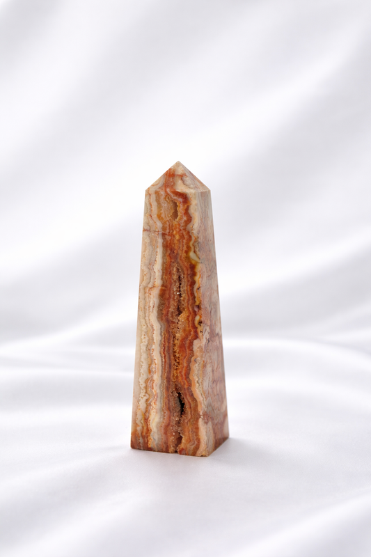 Pink Crazy Lace Agate Tower #22