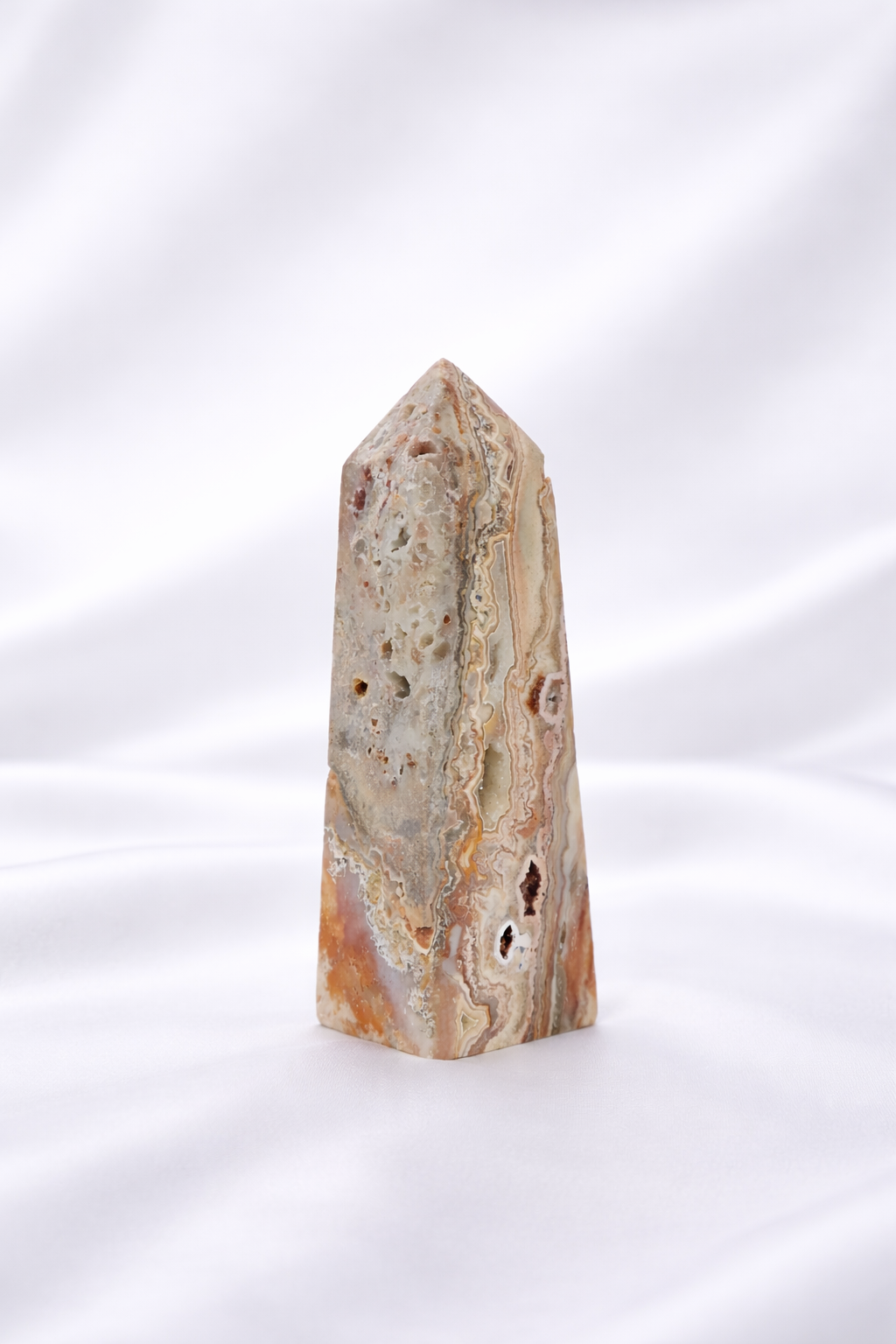 Pink Crazy Lace Agate Tower #25