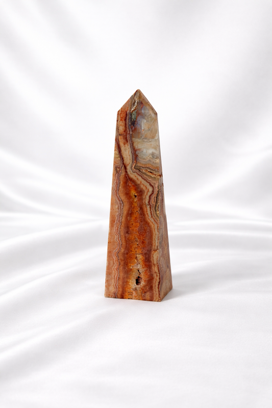 Pink Crazy Lace Agate Tower #23