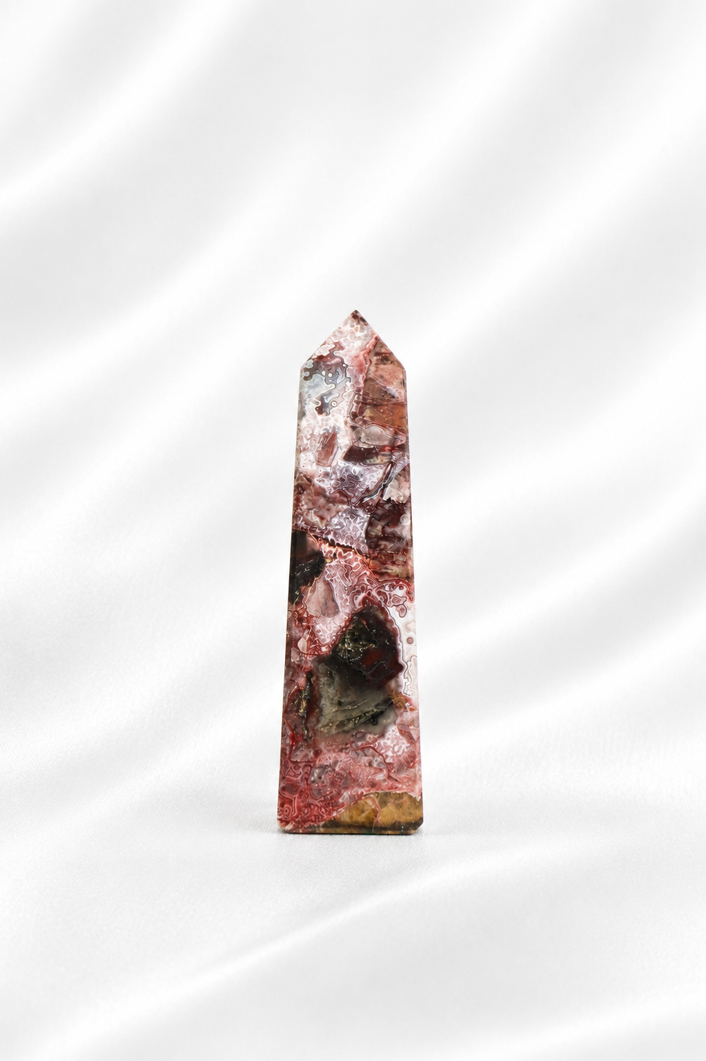 Mexican Crazy Lace Agate Tower #17