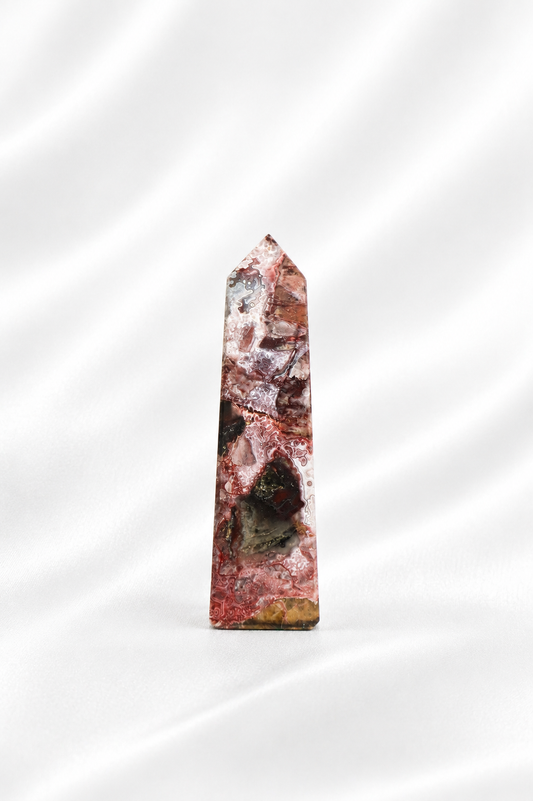 Mexican Crazy Lace Agate Tower #17