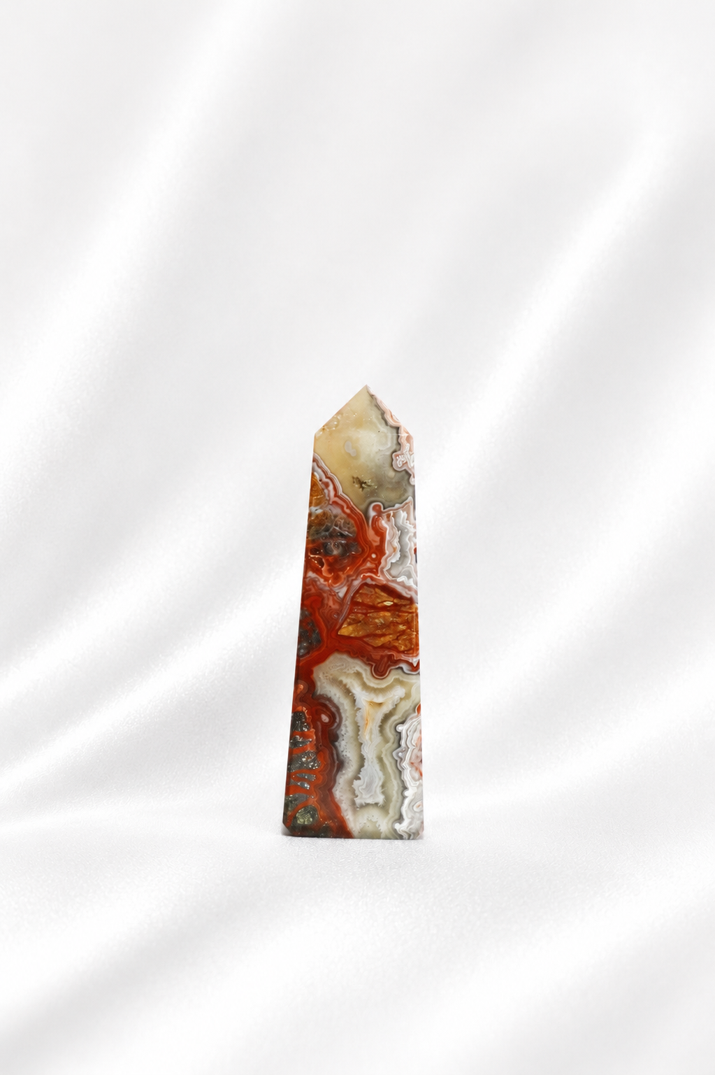 Mexican Crazy Lace Agate Tower #16