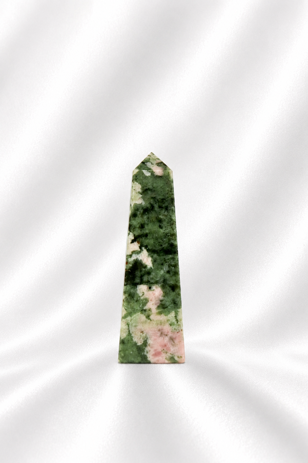 Pink Thulite w/ Green Epidote Tower #5