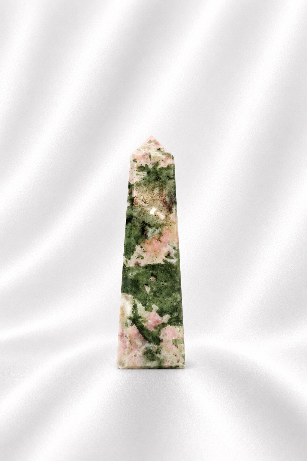 Pink Thulite w/ Green Epidote Tower #6