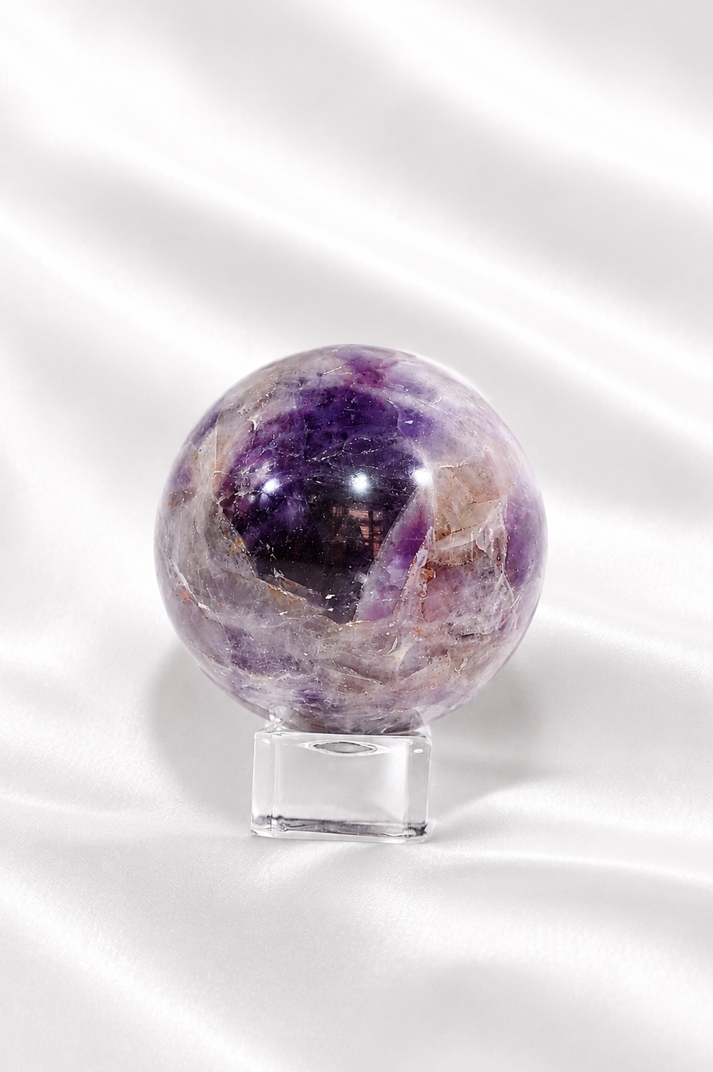 Chevron Amethyst Sphere #8