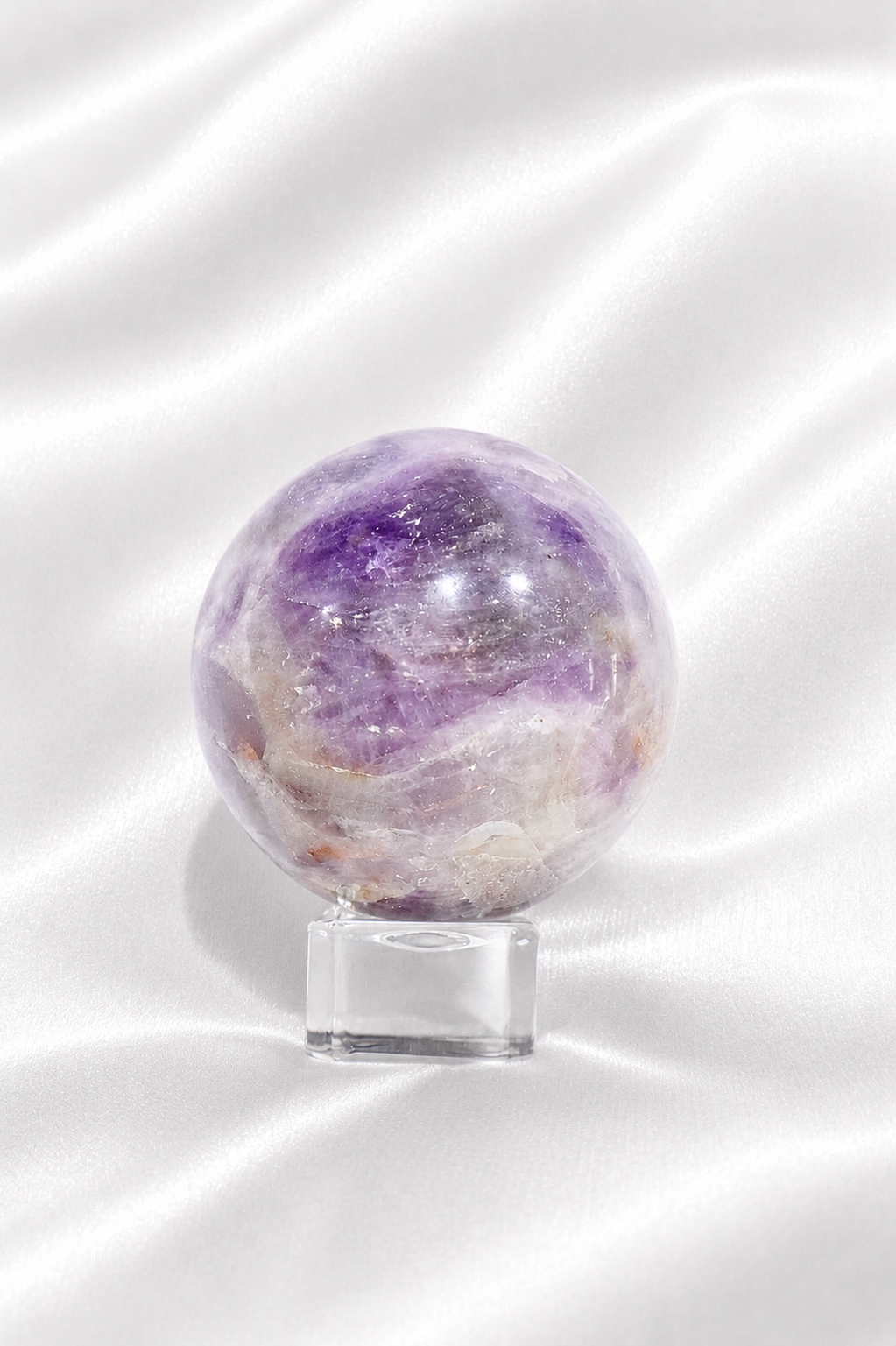 Chevron Amethyst Sphere #8