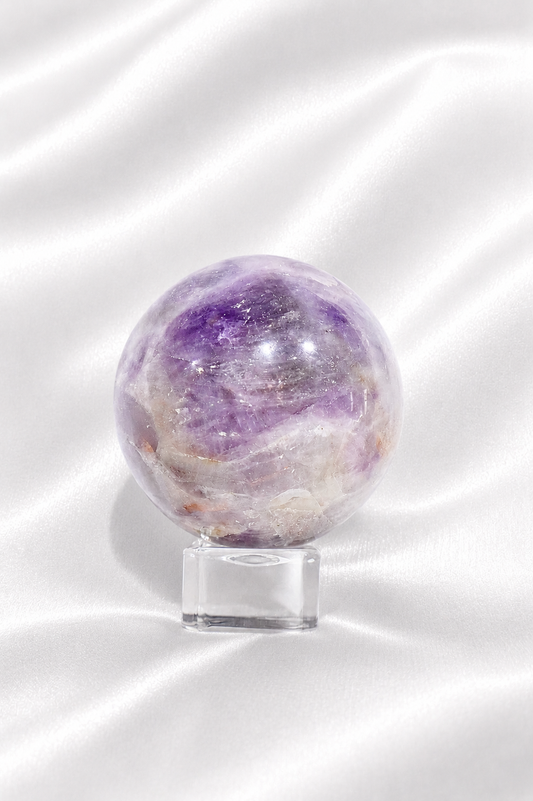 Chevron Amethyst Sphere #8