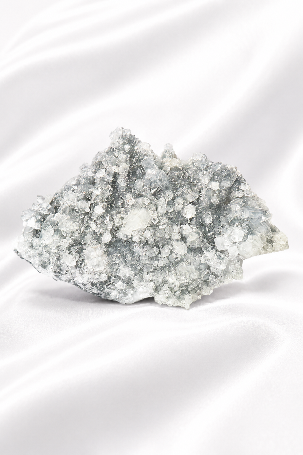 Blue Chalcedony with Diamond Apophyllite #35-1.729 Kg