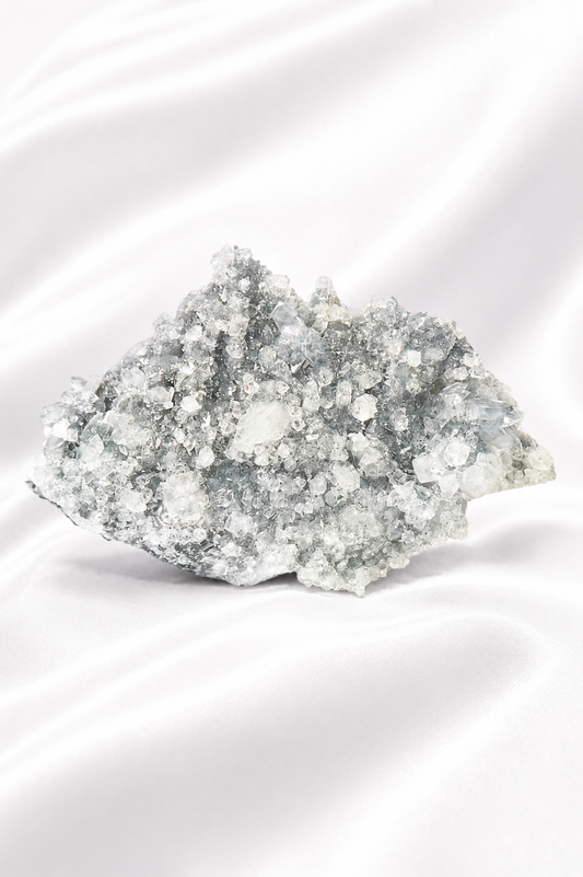 Blue Chalcedony with Diamond Apophyllite #35-1.729 Kg