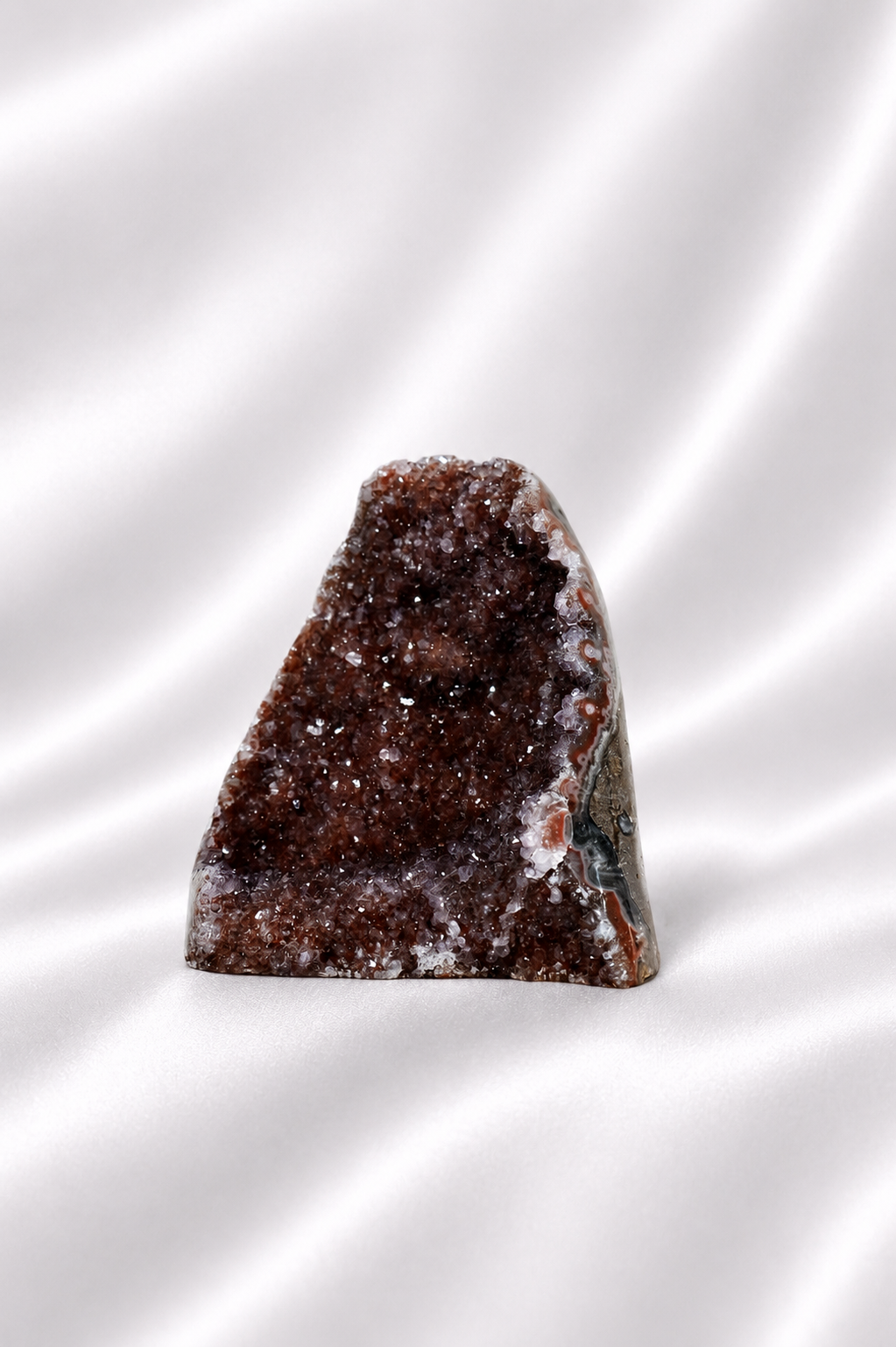 Rainbow Amethyst Burgundy Cut Base #61 - High Quality - 486 gm