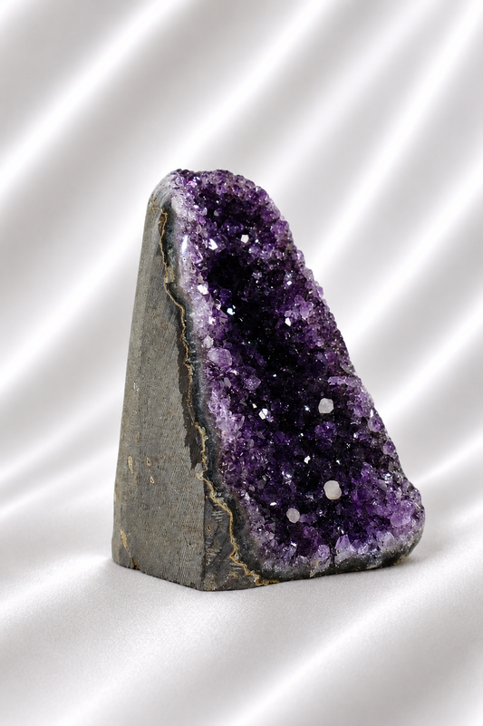 Amethyst Cut Base w/ Calcite #58 - High Quality - 364 gm