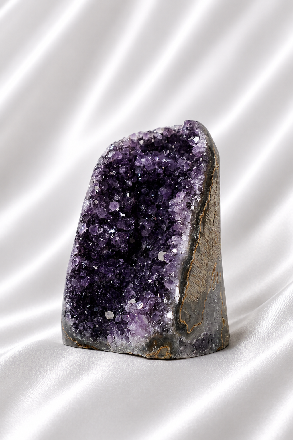 Amethyst Cut Base w/ Calcite #58 - High Quality - 364 gm