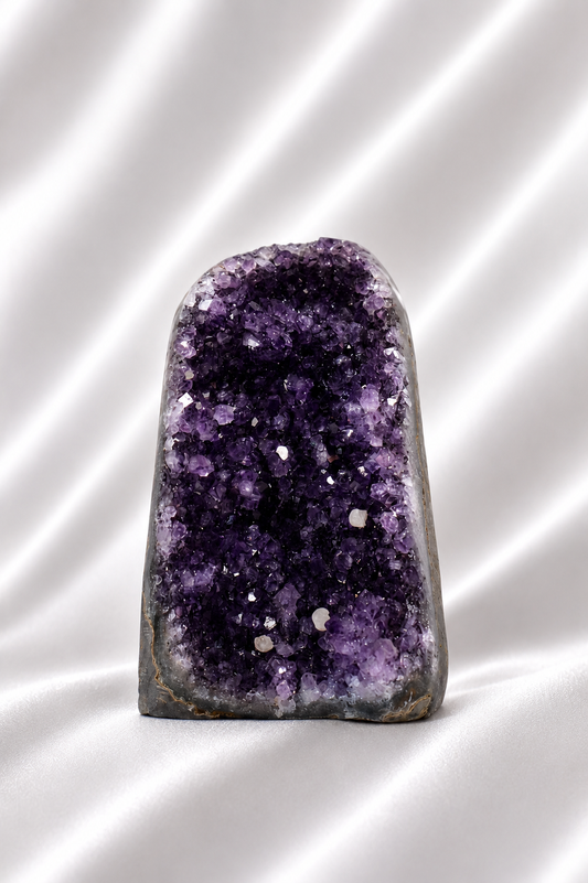 Amethyst Cut Base w/ Calcite #58 - High Quality - 364 gm