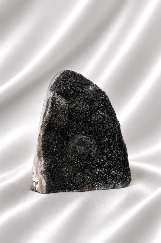 Black Amethyst Cut Base #64 - High Quality - 525 gm