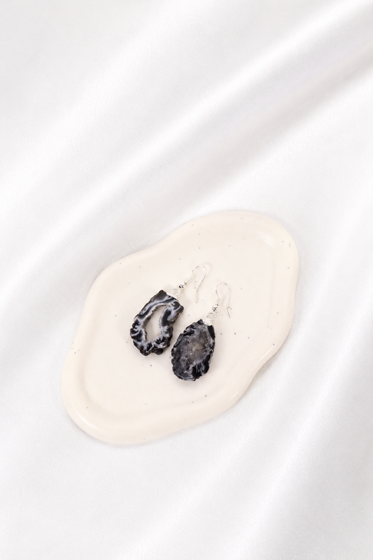 Agate Geode Earrings #6