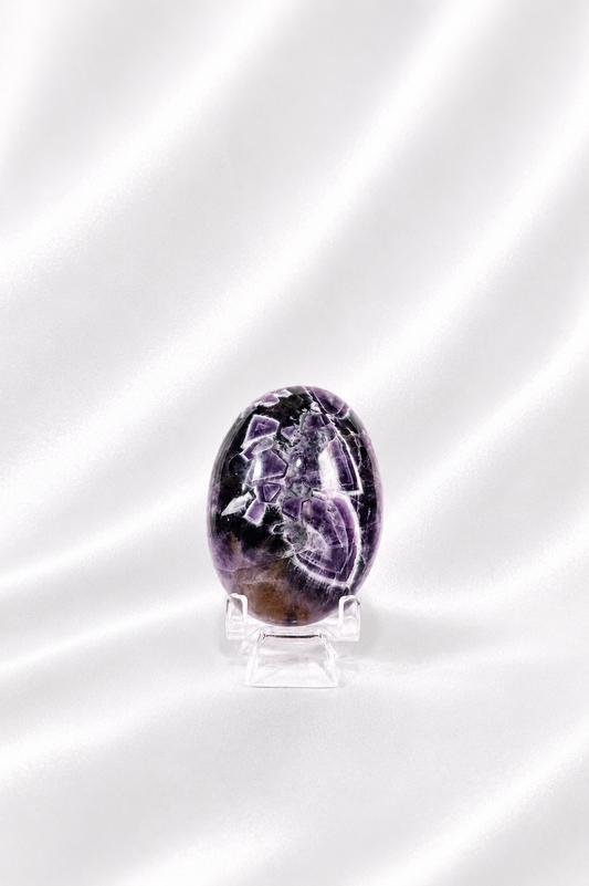 Chevron Amethyst Palmstone #7