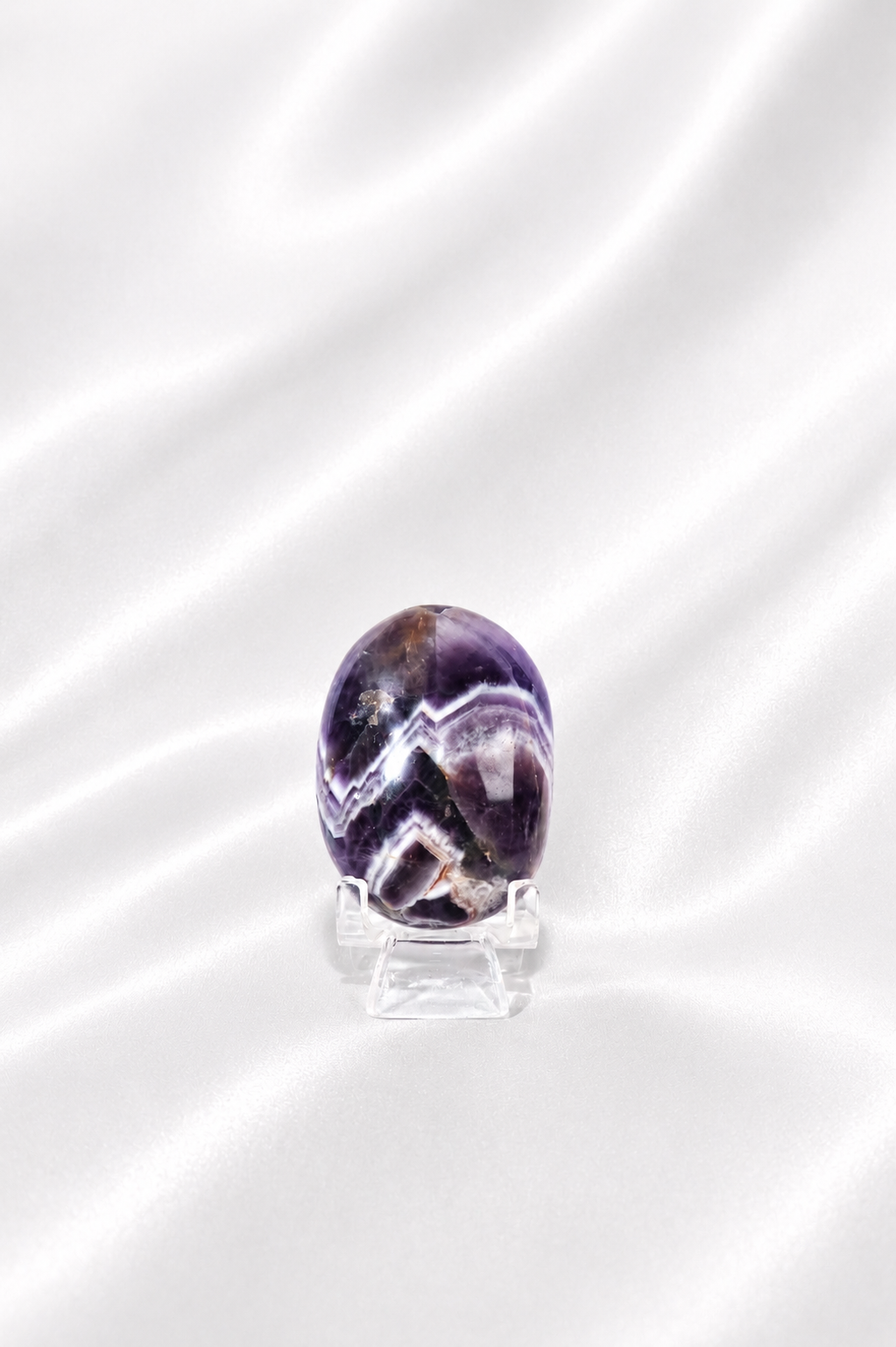 Chevron Amethyst Palmstone #3