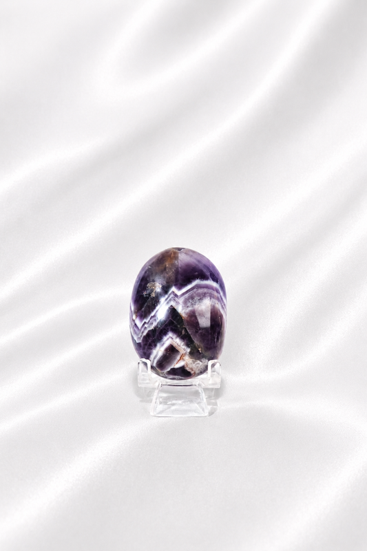 Chevron Amethyst Palmstone #3