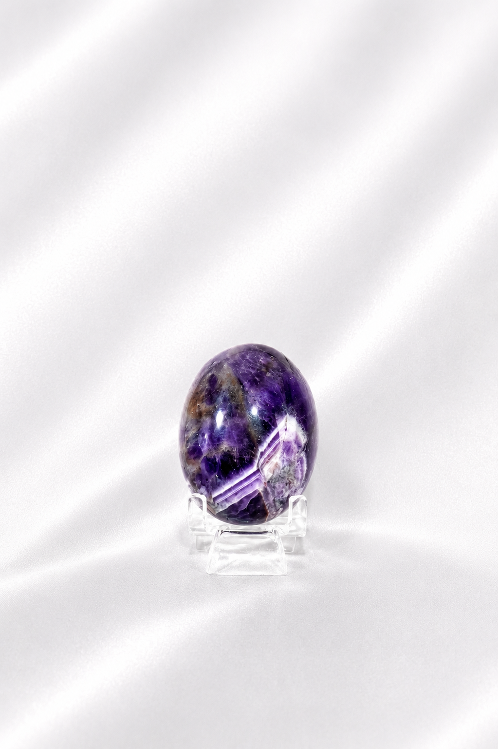 Chevron Amethyst Palmstone #4