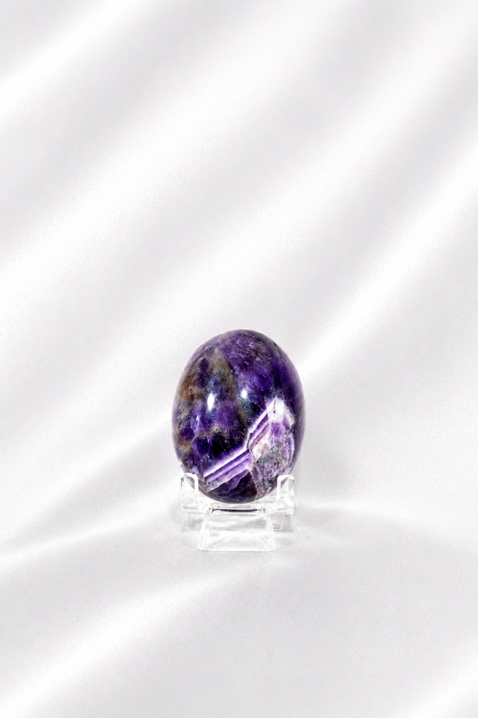 Chevron Amethyst Palmstone #4