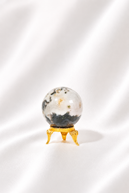 Moss Agate Sphere #23