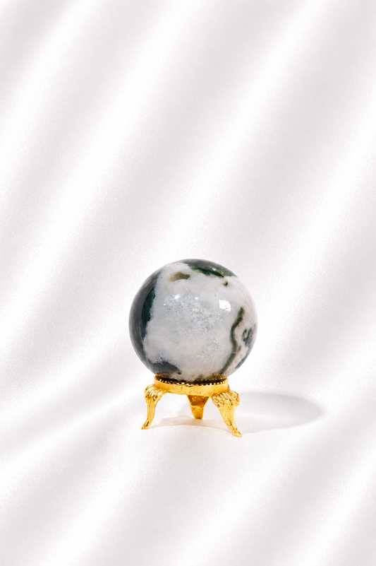 Moss Agate Sphere #24