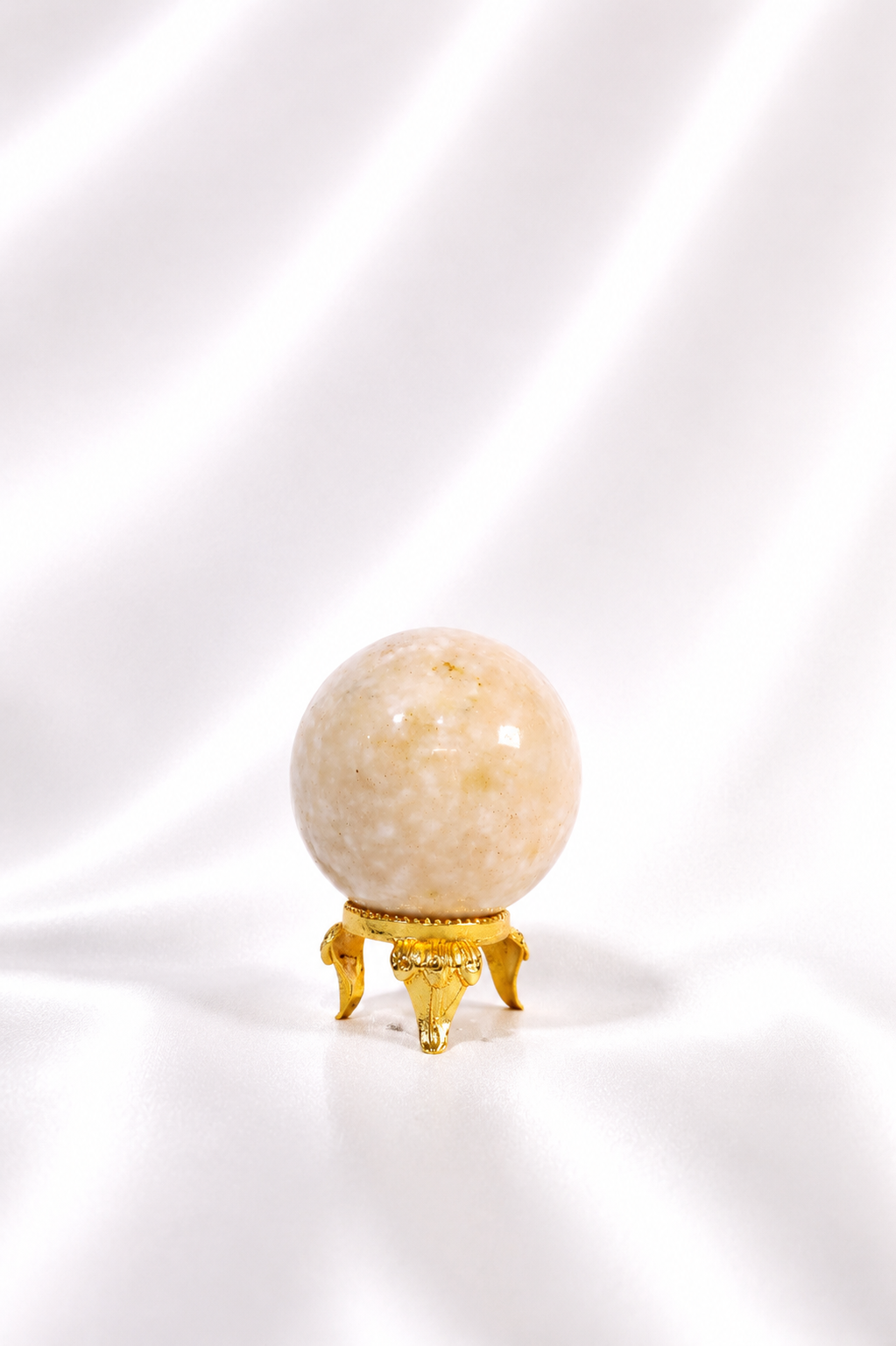 Peach Scolecite Stilbite Sphere #2 - RARE