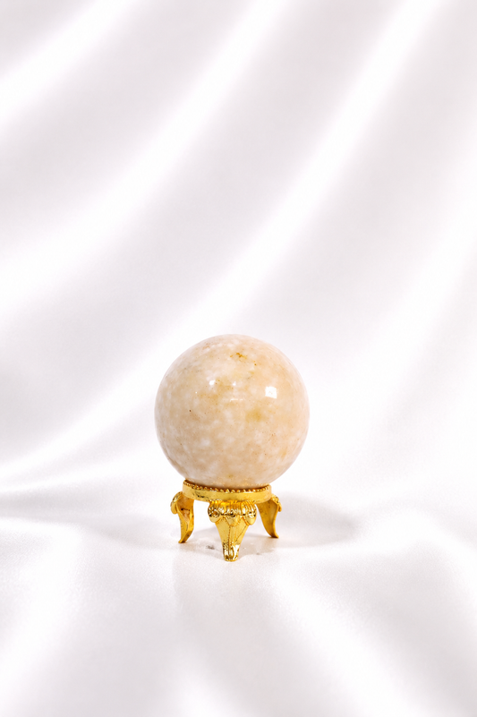 Peach Scolecite Stilbite Sphere #2 - RARE