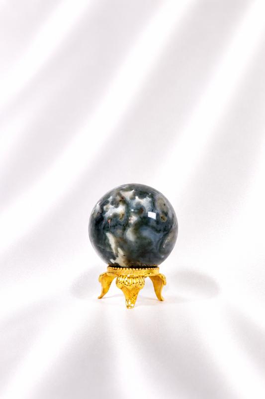 Moss Agate Sphere #25