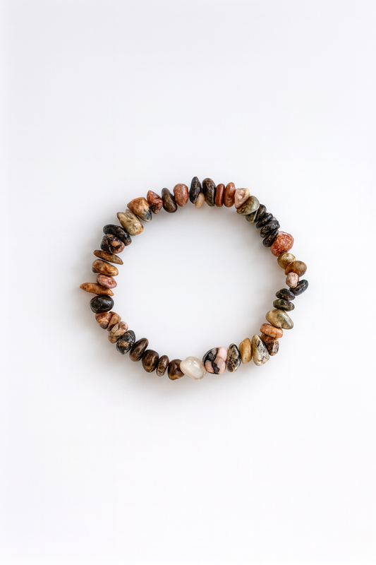 Rhodonite Bracelet - Chipped