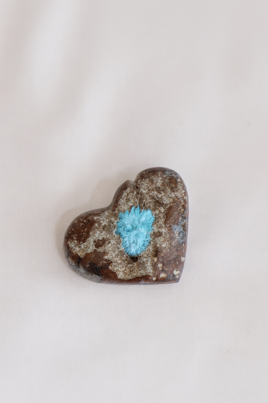 Cavansite Heart #6- RARE