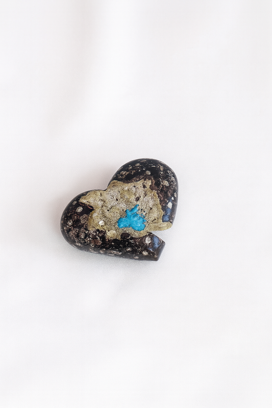 Cavansite Heart #4- RARE