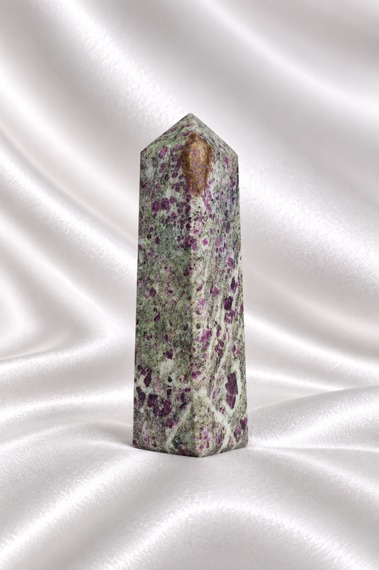 Ruby in Albite Tower #6- RARE