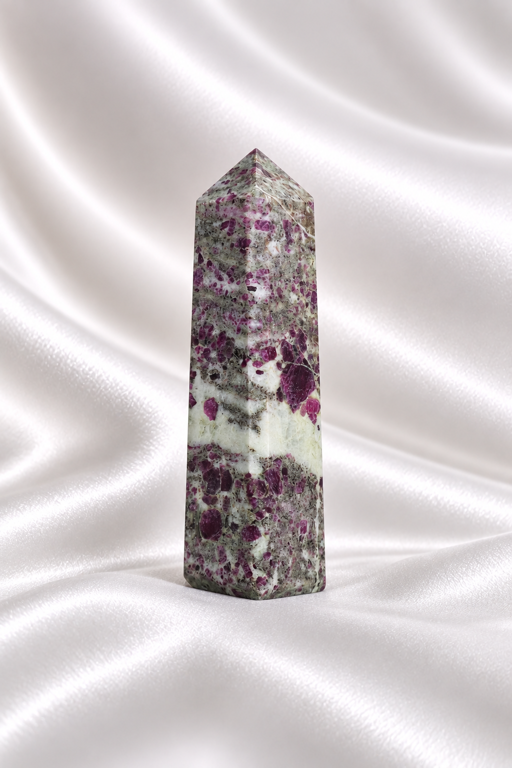 Ruby in Albite Tower #5- RARE