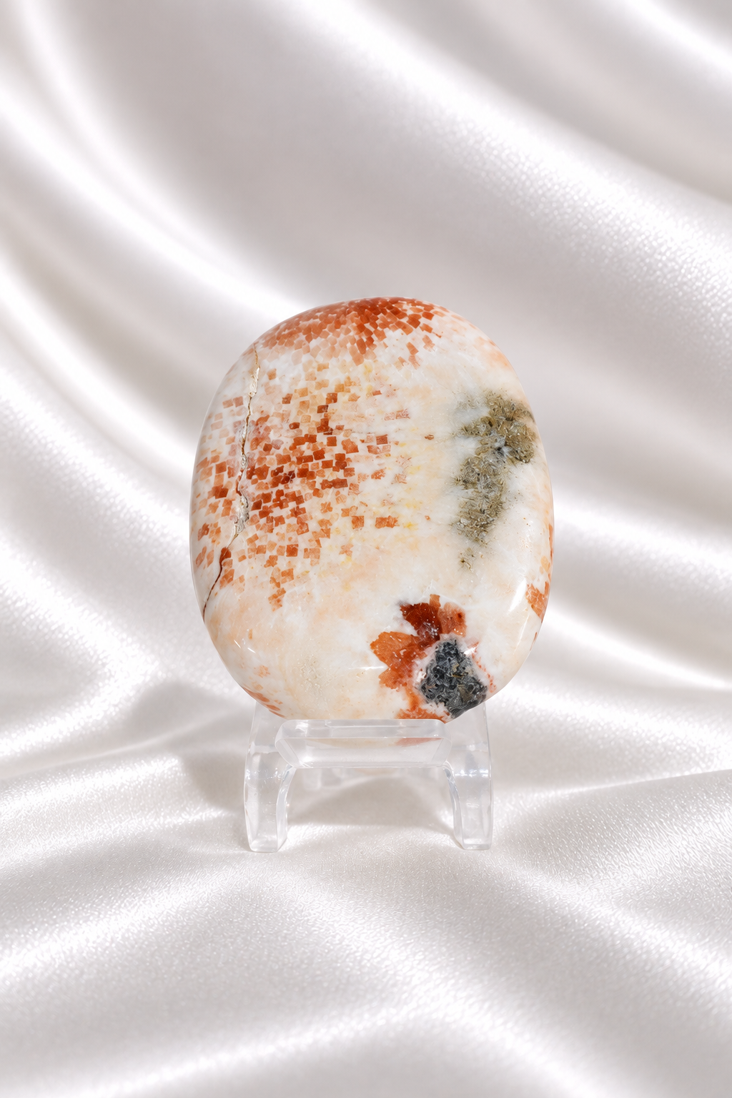 Pink Scolecite Palmstone #7