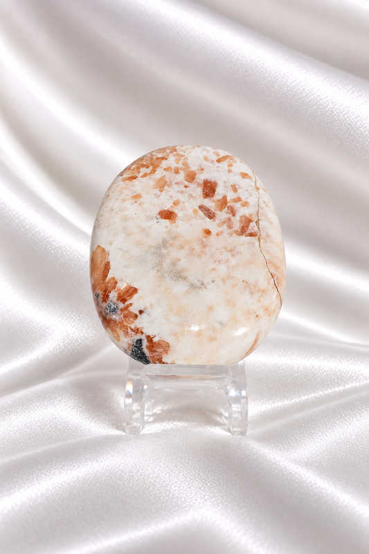 Pink Scolecite Palmstone #7