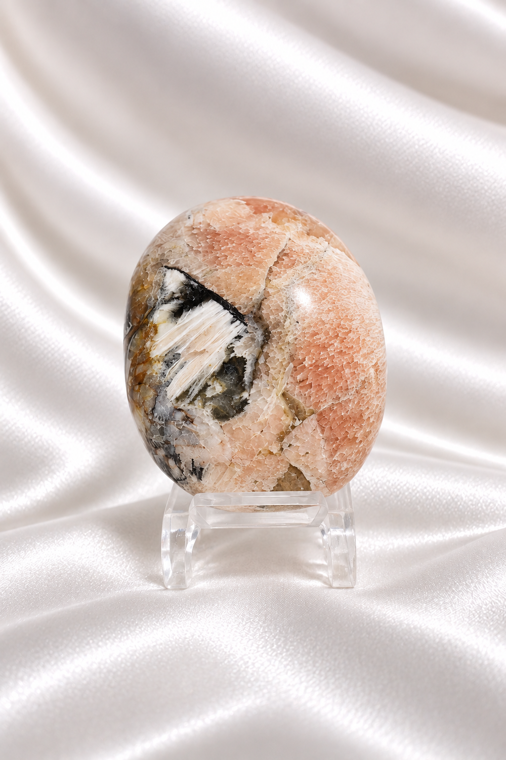 Pink Scolecite Palmstone #2