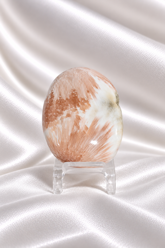 Pink Scolecite Palmstone #3
