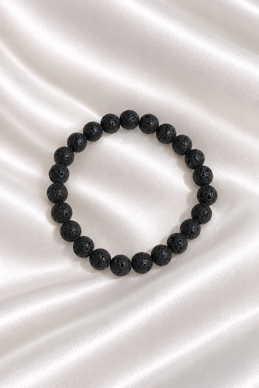 Black Lava Stone Bracelet