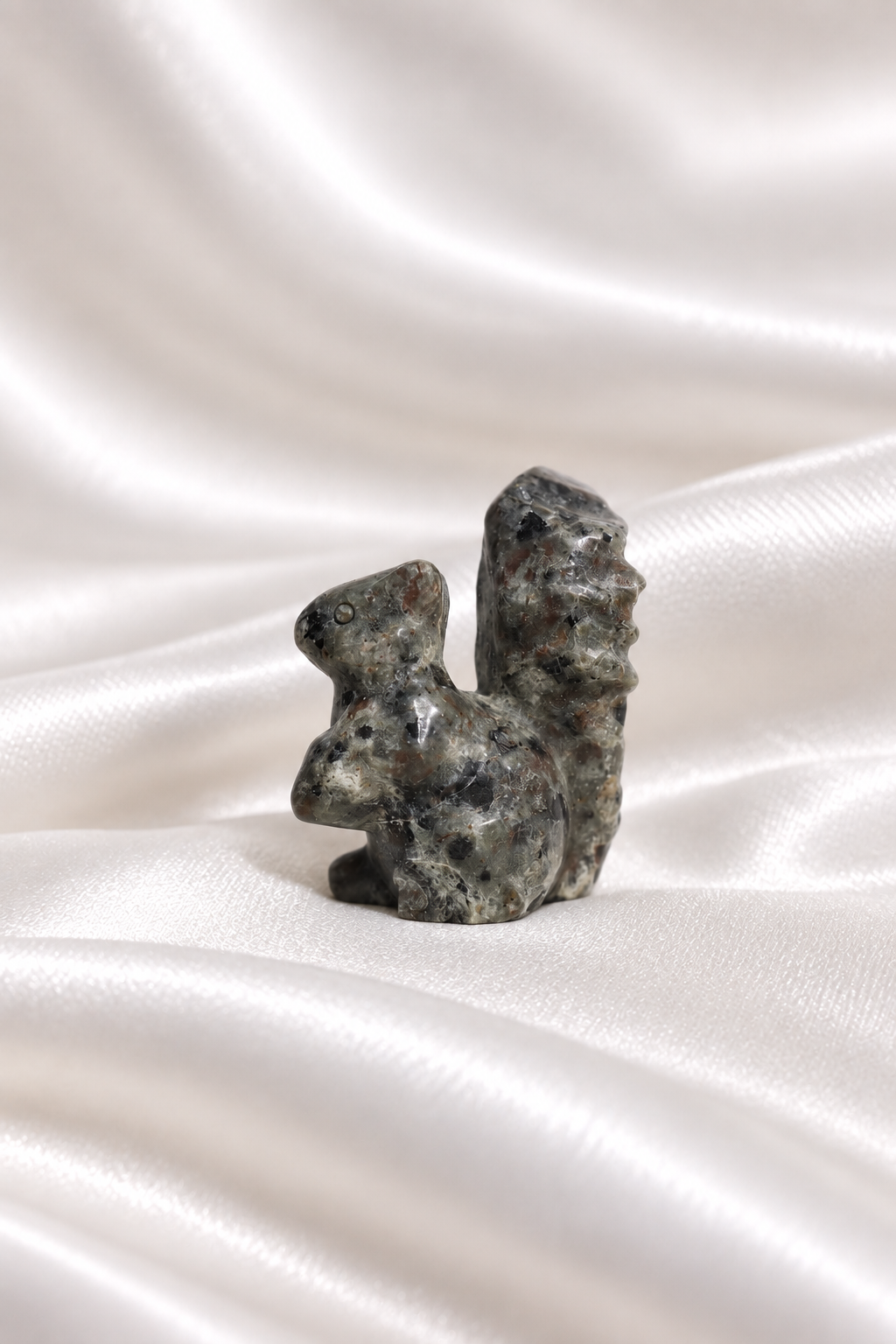 Yooperlite Squirrel Carving - Little Chipped