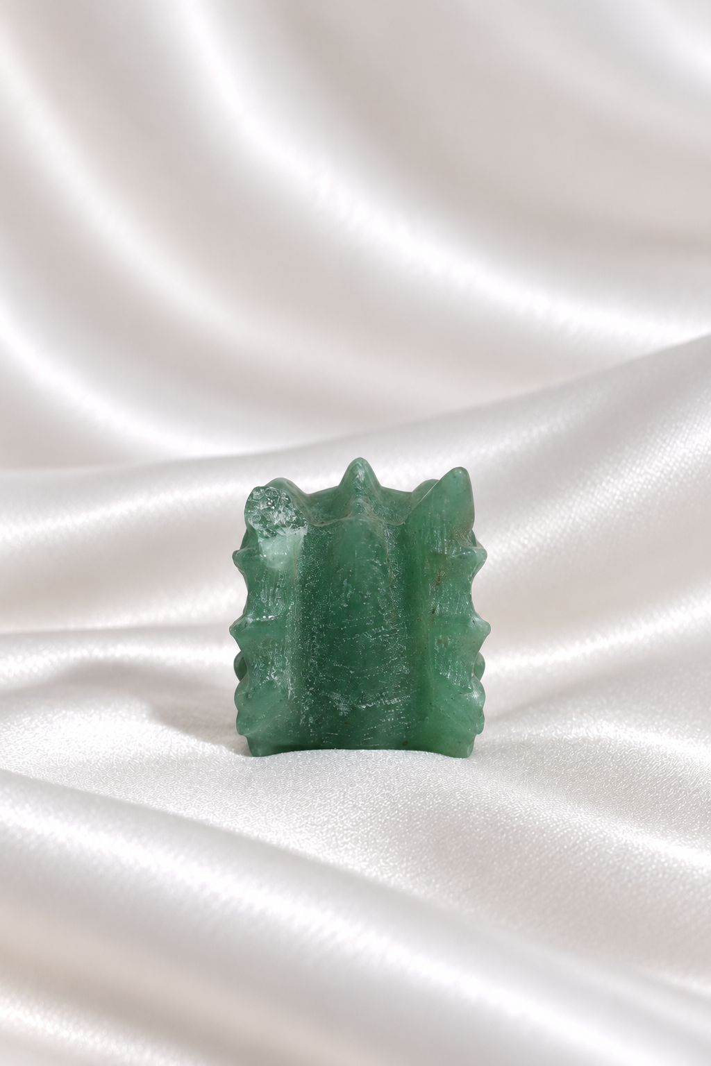 Green Aventurine Dragon Head - Chiped From Side