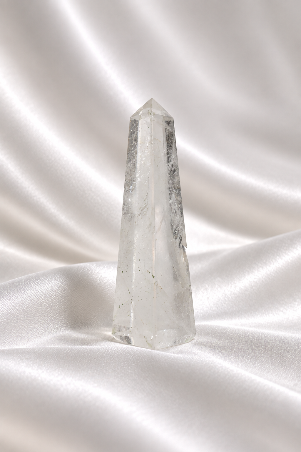 Clear Quartz Obelisks #10- Chipped From Side