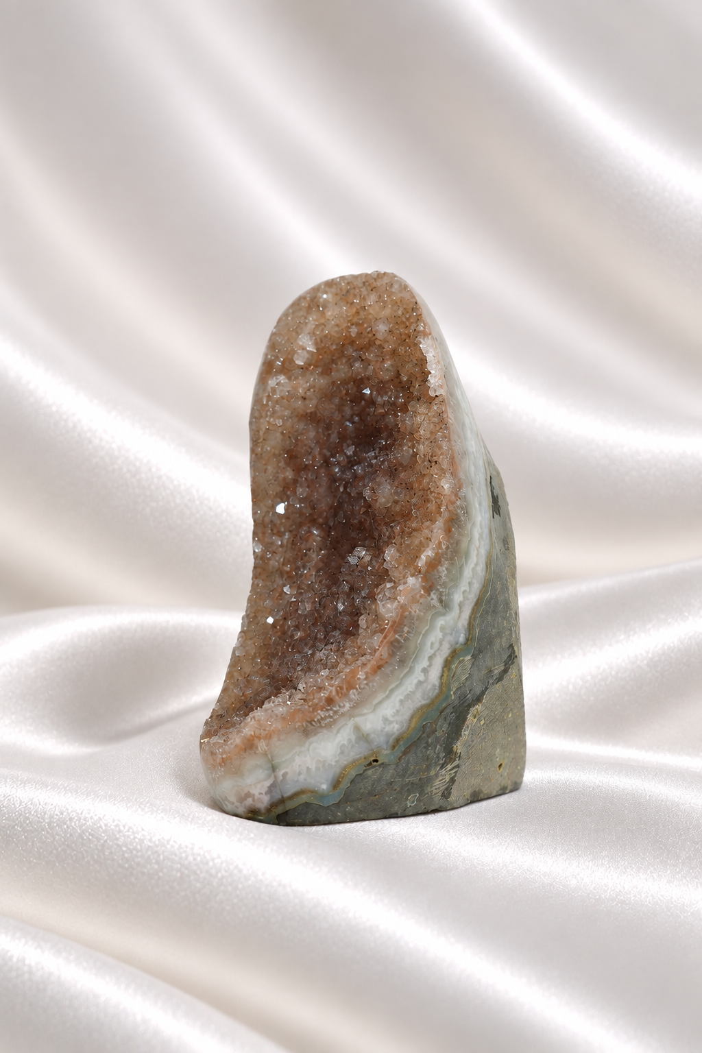 Sugar Druzy Rainbow Amethyst Cut Base #80- High Quality - 347 gm