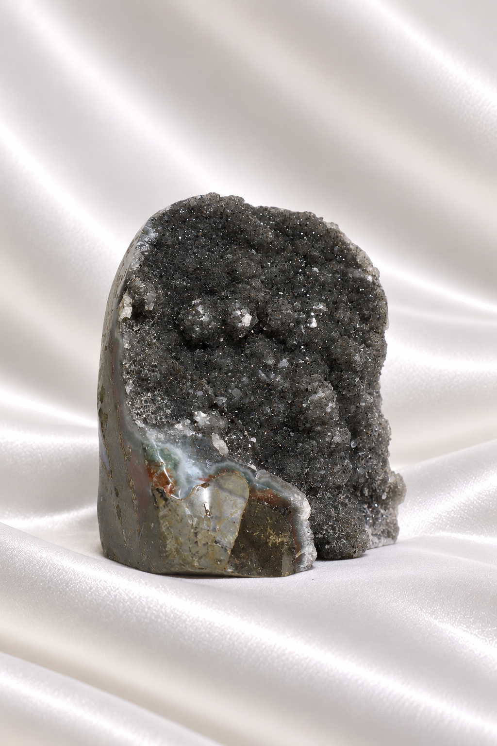 Black Amethyst Cut Base #81- High Quality - 370 gm